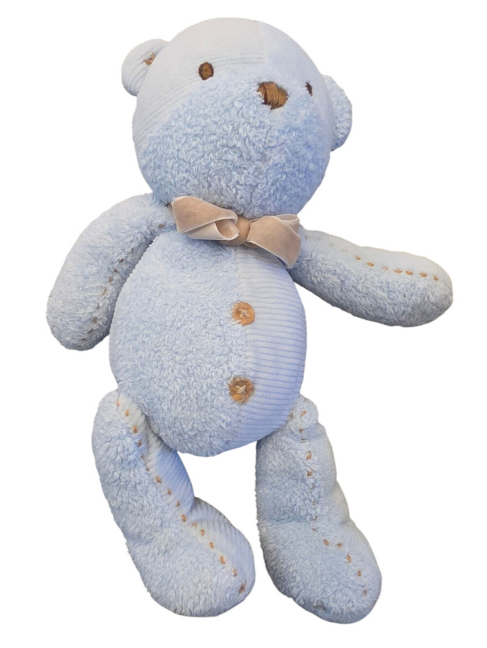 Vintage 2007 Carter's Toy Teddy Bear Blue Plush Toy Rare Lovey